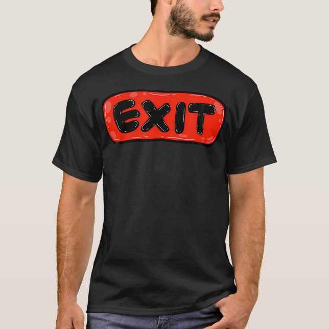 Exit Button Game Ui T-Shirt (Front)