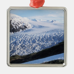 Exit Glacier in Kenai Fjords National Park, Metal Ornament