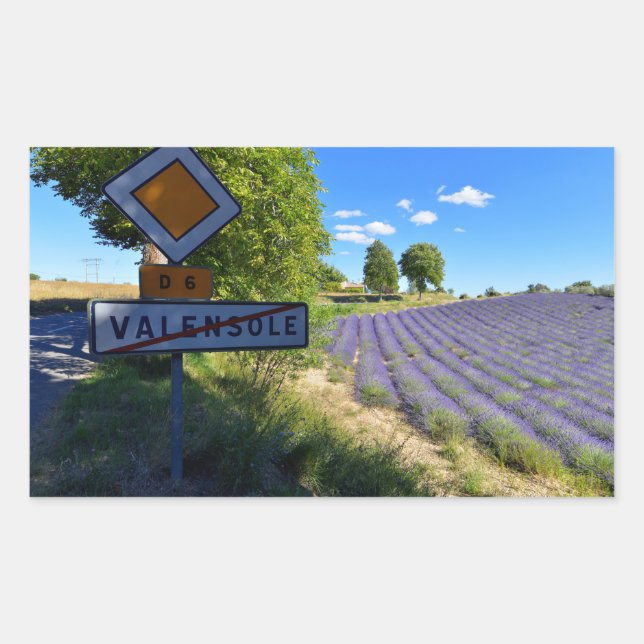 Exit panneau Valensole and lavendula in France Sticker (Front)