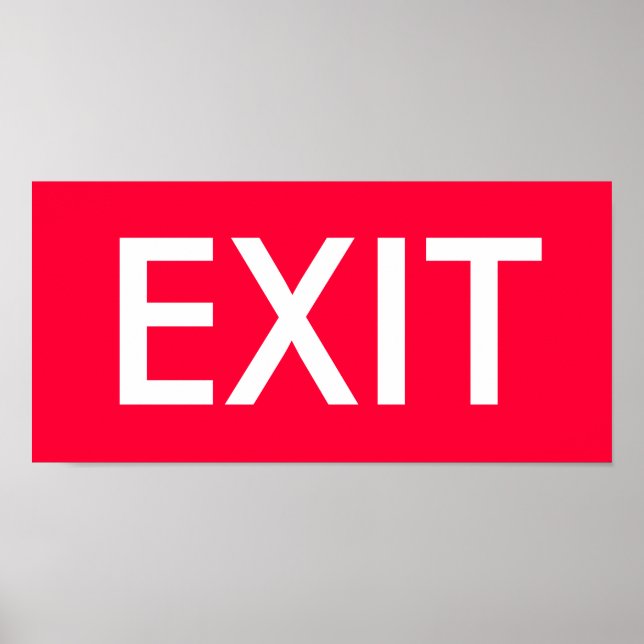EXIT POSTER (Front)