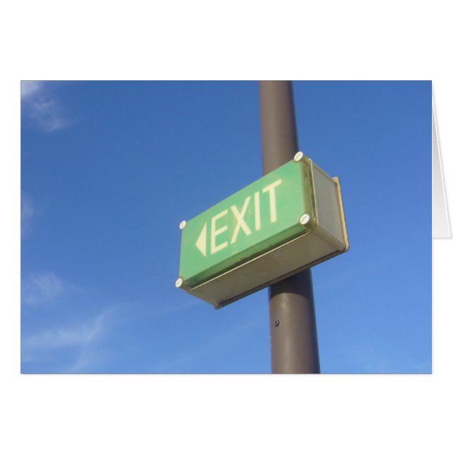 exit sign (Front Horizontal)