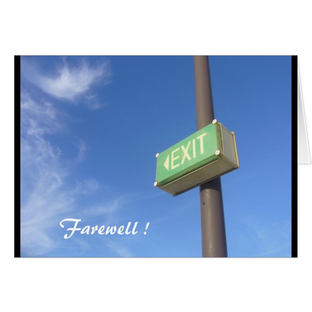 exit well (Front Horizontal)