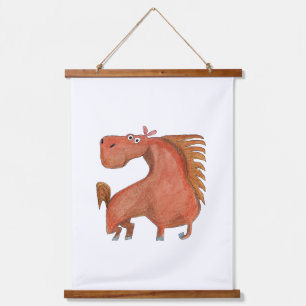 Exited Horse Hanging Tapestry