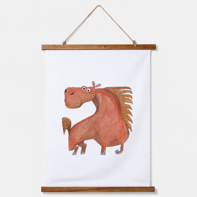 Exited Horse Hanging Tapestry (Front)