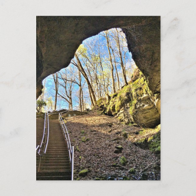 Exiting Mammoth Cave Kentucky - Postcard (Front)