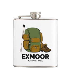 Exmoor National Park Backpack Hip Flask