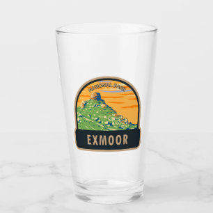 Exmoor National Park Castle Rock England Vintage   Glass