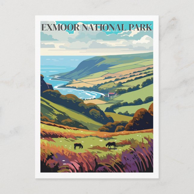 Exmoor National Park, England  Postcard (Front)
