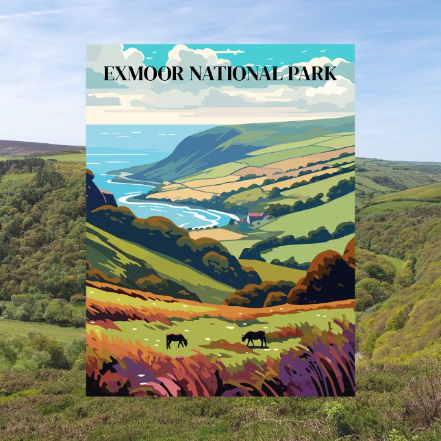 Exmoor National Park, England Travel Vintage Postcard (Creator Uploaded)
