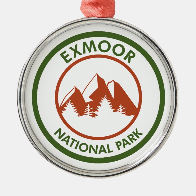 Exmoor National Park Metal Ornament (Front)