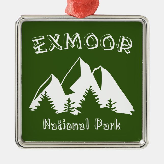 Exmoor National Park Metal Ornament (Front)