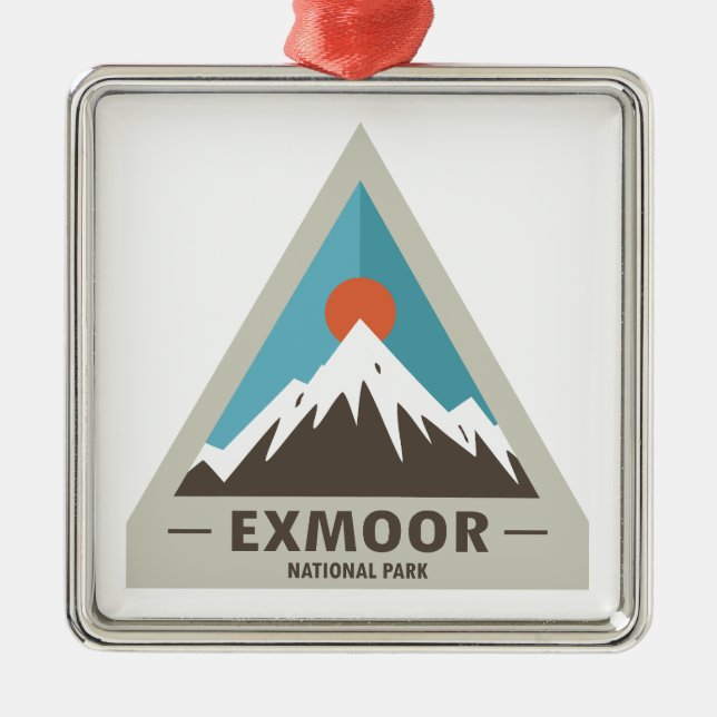 Exmoor National Park Metal Ornament (Front)