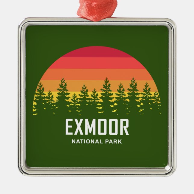 Exmoor National Park Metal Ornament (Front)