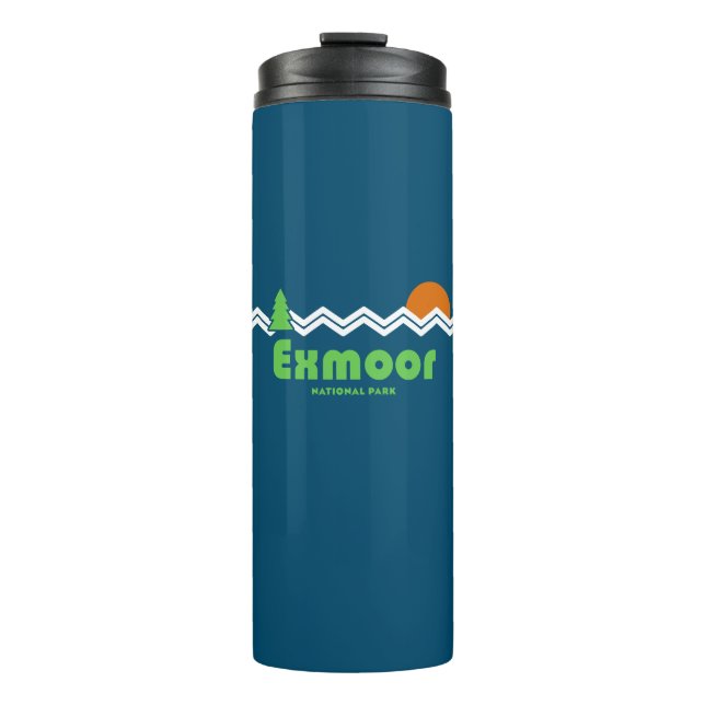 Exmoor National Park Retro Thermal Tumbler (Front)