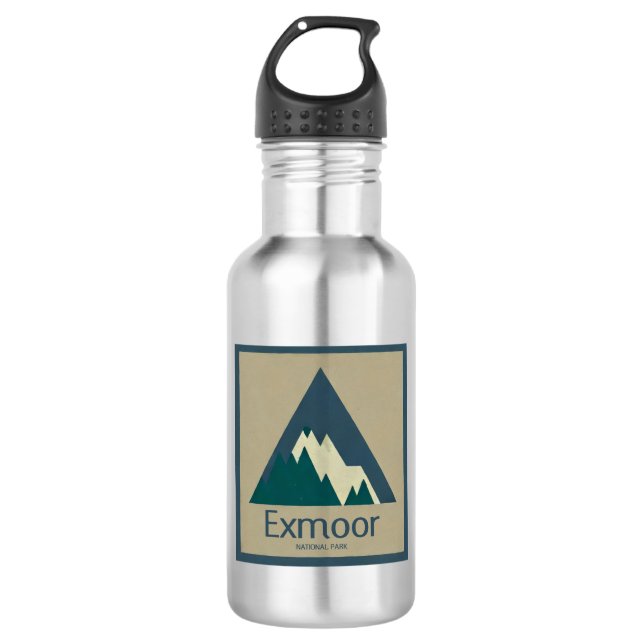 Exmoor National Park Rustic 532 Ml Water Bottle (Front)