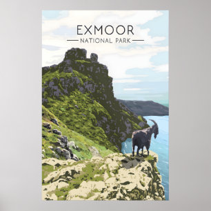 Exmoor National Park Travel Poster