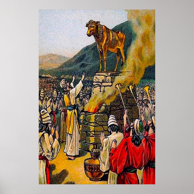Exode 32 Le péché d'Idol affiche du culte (Devant)