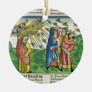 Exodus 10:1-20 The Seven Plagues of Egypt: the pla Ceramic Ornament
