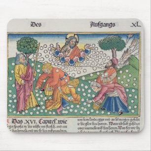 Exodus 16 13-22 God provides quail and manna to th Mouse Pad