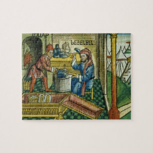 Exodus 31 2-8 Bezalel and Oholiab making the Ark o Jigsaw Puzzle