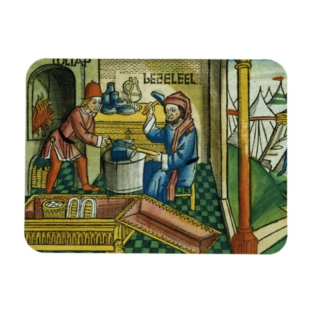 Exodus 31 2-8 Bezalel and Oholiab making the Ark o Magnet (Horizontal)