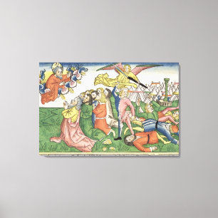 Exodus 32 15-23 Moses breaking the stone tablets, Canvas Print