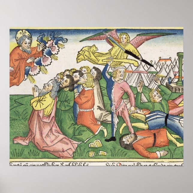 Exodus 32 15-23 Moses breaking the stone tablets, Poster (Front)