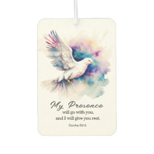 Exodus 33:14 My Presence will go with you Bible Air Freshener