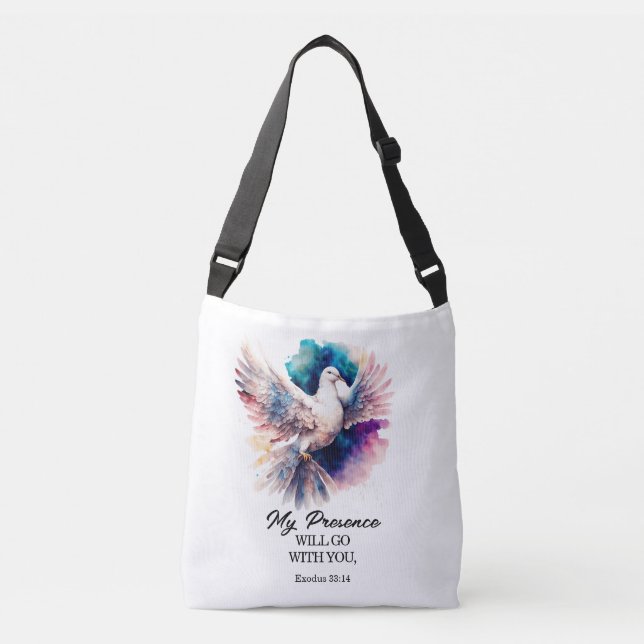 Exodus 33:14 My Presence will go with you Bible Crossbody Bag (Front)