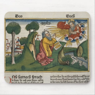 Exodus 34 1-10 Moses receives the second tablets w Mouse Pad