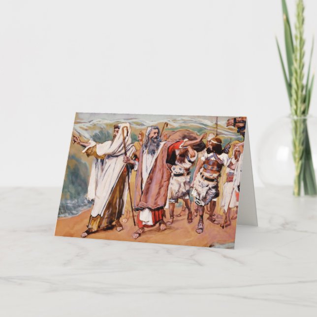 Exodus from Egypt. Fine Art Passover Greeting Card (Front)