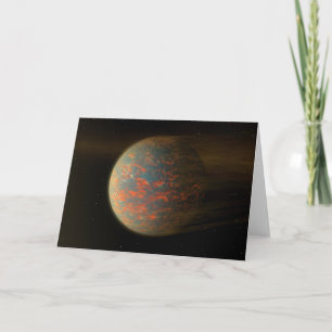 Exoplanet 55 Cancri E And Its Molten Surface Card