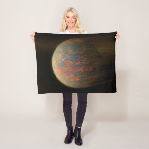 Exoplanet 55 Cancri E And Its Molten Surface Fleece Blanket