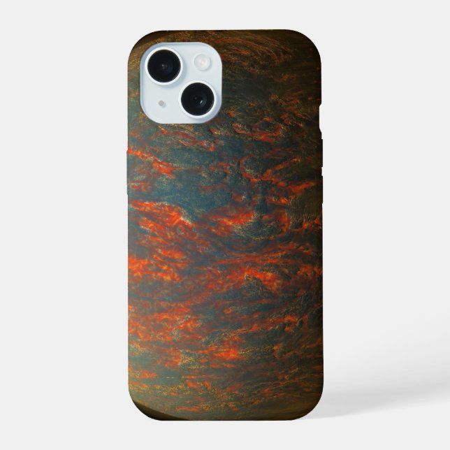 Exoplanet 55 Cancri E And Its Molten Surface iPhone 15 Case (Back)