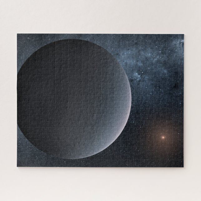 Exoplanet Ogle-2016-Blg-1195lb Orbits A Small Star Jigsaw Puzzle (Horizontal)
