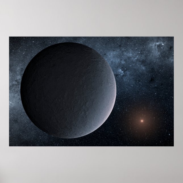 Exoplanet Ogle-2016-Blg-1195lb Orbits A Small Star Poster (Front)