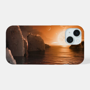 Exoplanet Trappist-1f From Its Icy Night Side. iPhone 15 Case