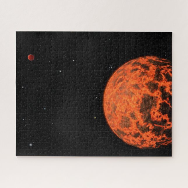 Exoplanet Ucf-1.01 Orbiting A Star Called Gj 436. Jigsaw Puzzle (Horizontal)