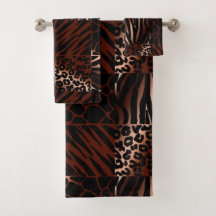 Exotic Animal Print  Bath Towel Set