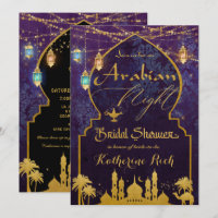 Exotic Arabian Nights Lanterns Bridal Shower 