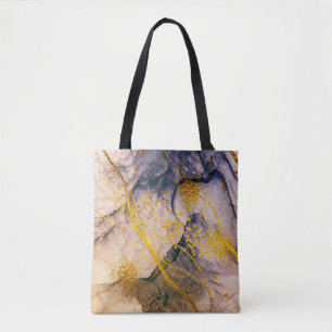 Exotic ART. Golden swirl, artistic design. Painter Tote Bag