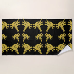 Exotic Axototl Salamander Beach Towel