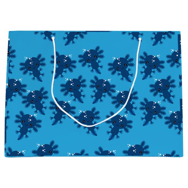Exotic Axototl Salamander Large Gift Bag (Front)