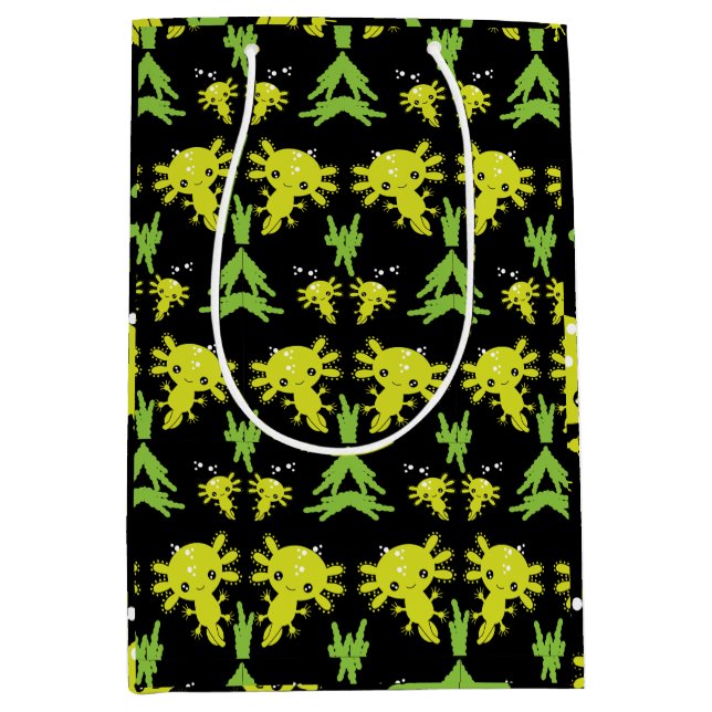 Exotic Axototl Salamander Medium Gift Bag (Front)