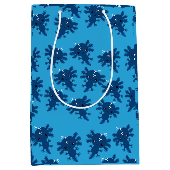 Exotic Axototl Salamander Medium Gift Bag (Front)