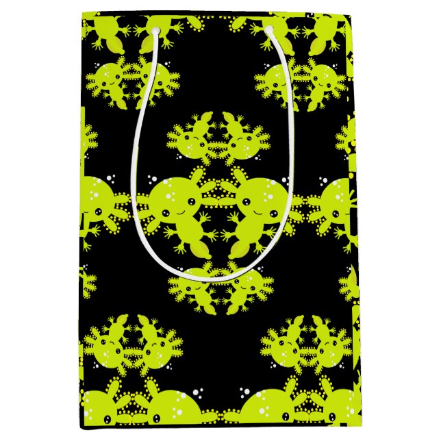 Exotic Axototl Salamander Medium Gift Bag (Front)