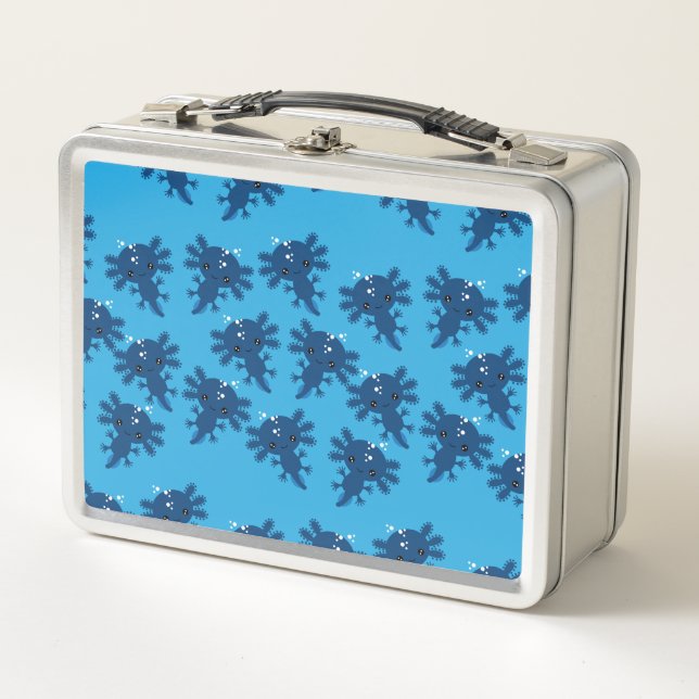 Exotic Axototl Salamander Metal Lunch Box (Front)