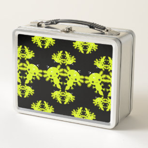 Exotic Axototl Salamander Metal Lunch Box