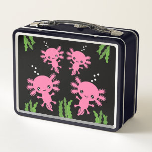 Exotic Axototl Salamander Metal Lunch Box