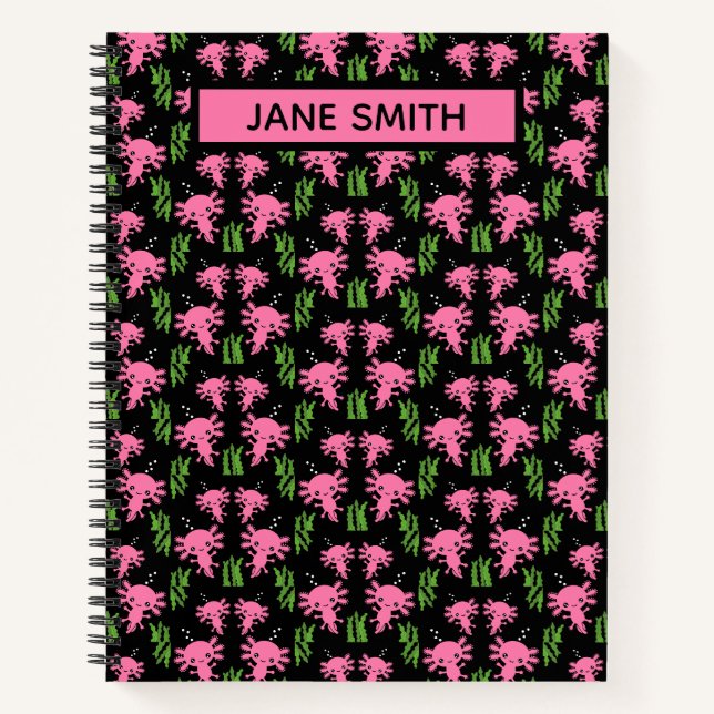 Exotic Axototl Salamander Notebook (Front)
